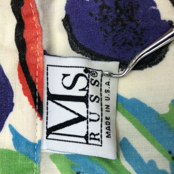 Ms Russ All Over Fruit Print Womens Button Up - Picture 4 of 5